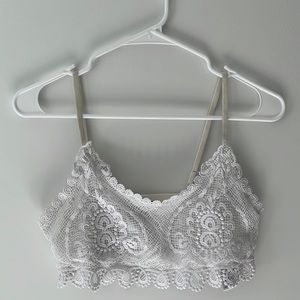 Topshop - White Lace Bralette Top I Size 6
